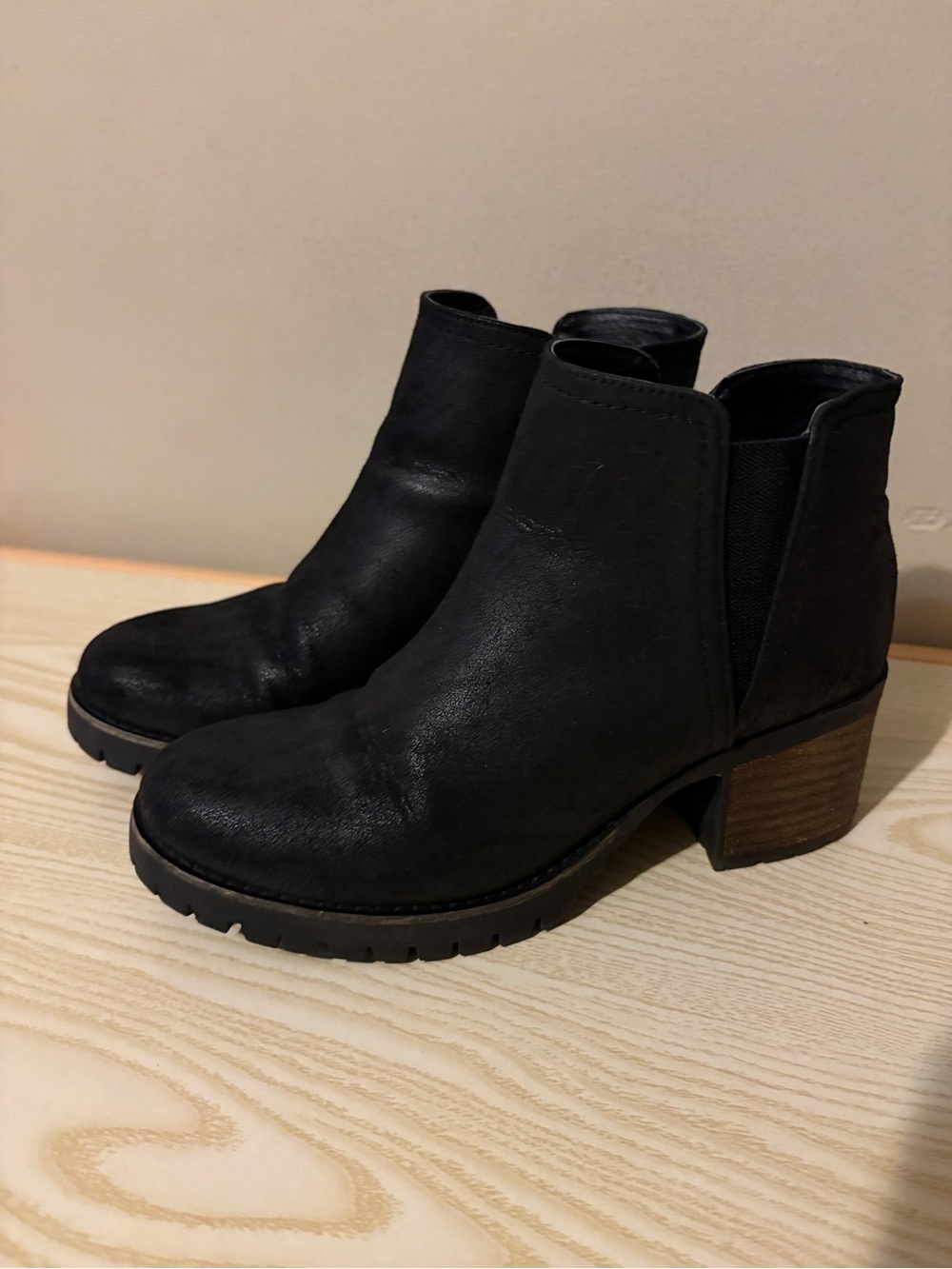 Women's Black Leather Carlos Ankle Boots